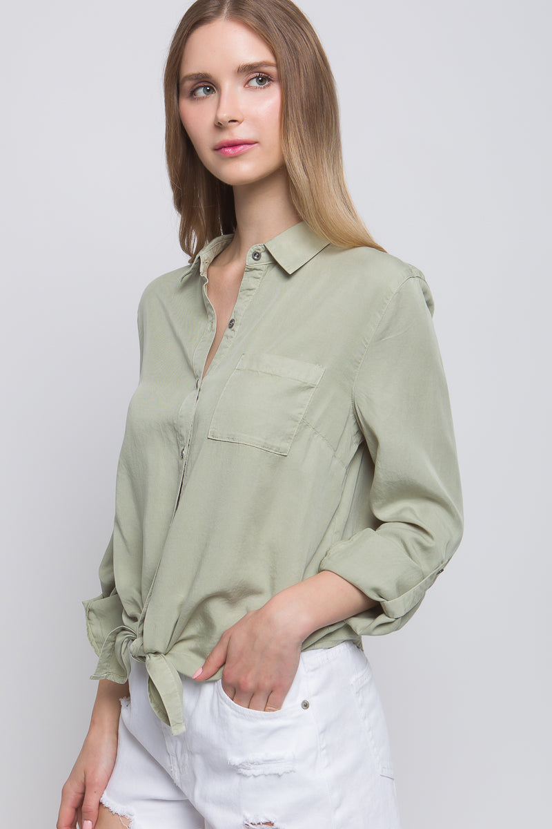 Tilly Front Tie Blouse