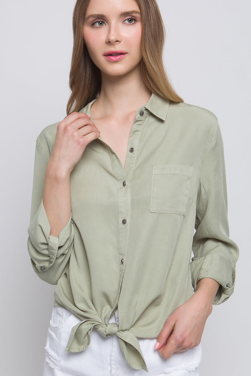 Tilly Front Tie Blouse