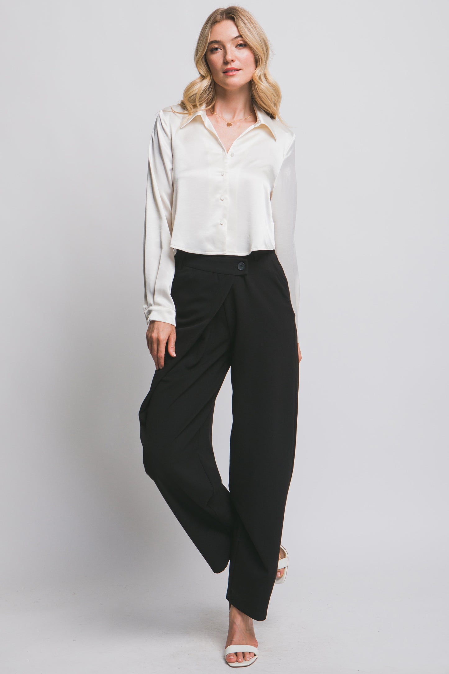 Aria Satin Blouse