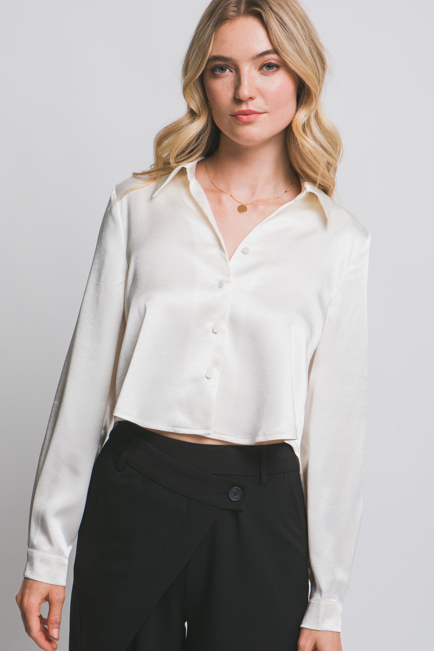 Aria Satin Blouse