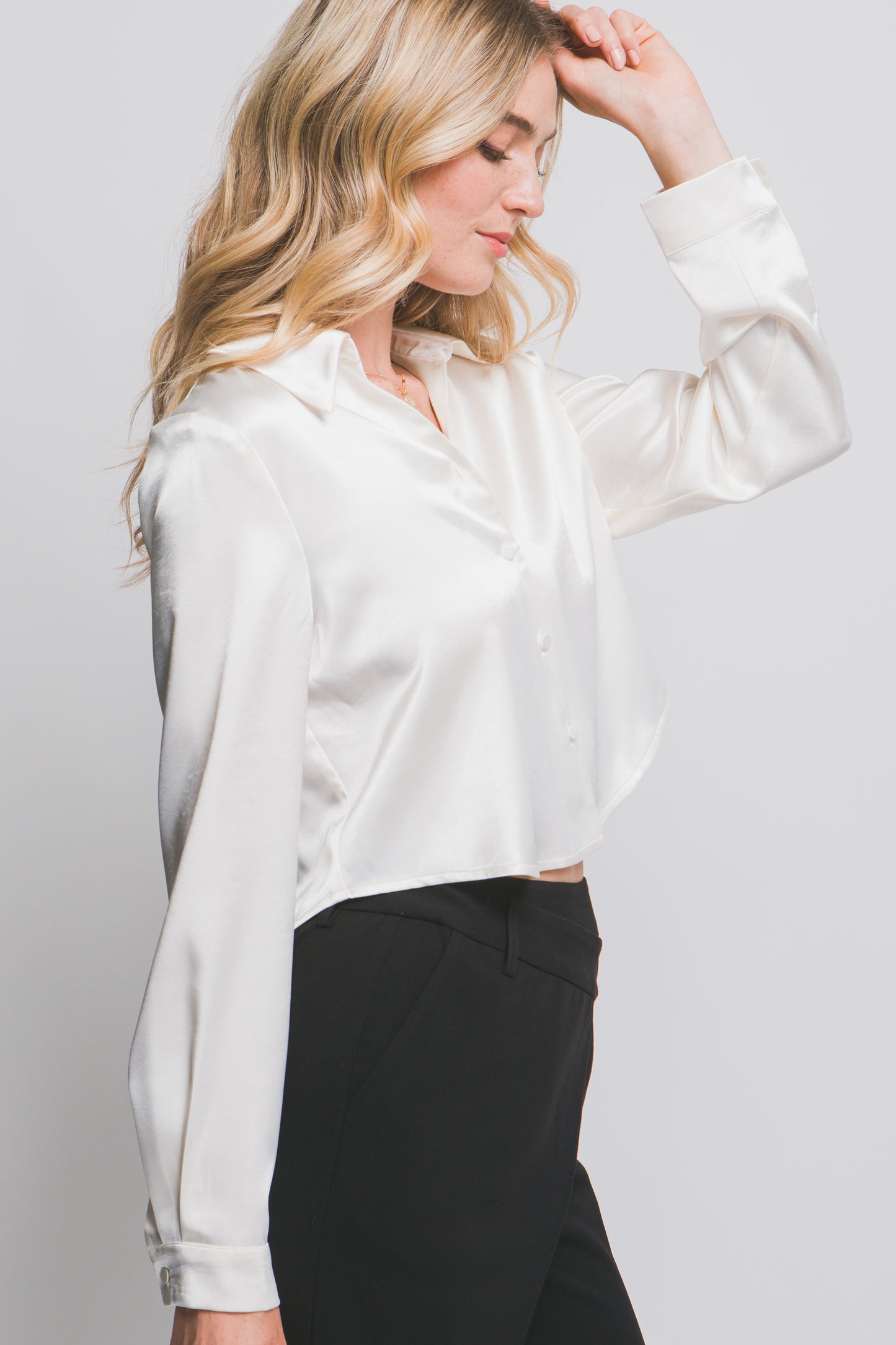 Aria Satin Blouse