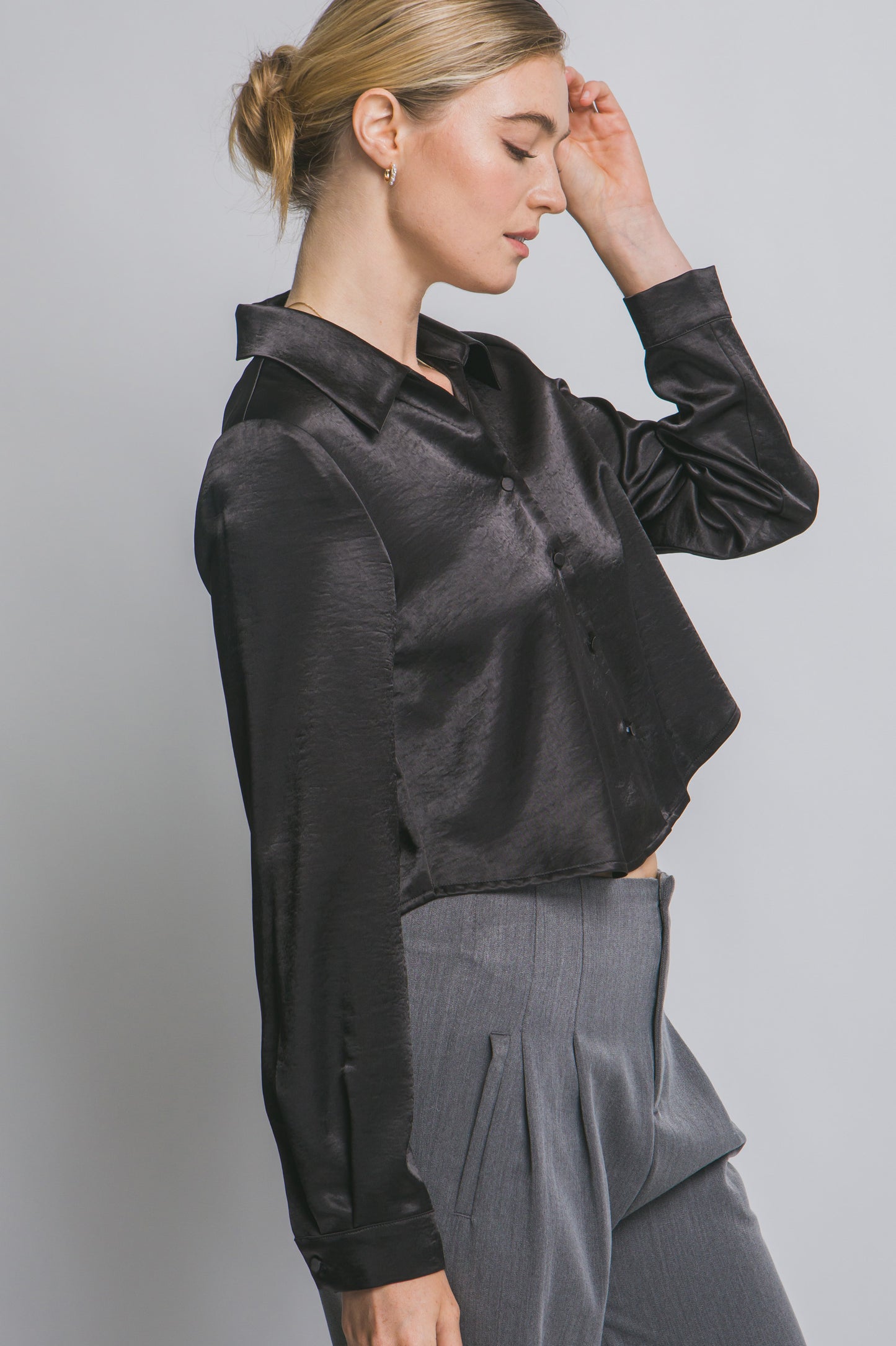 Aria Satin Blouse