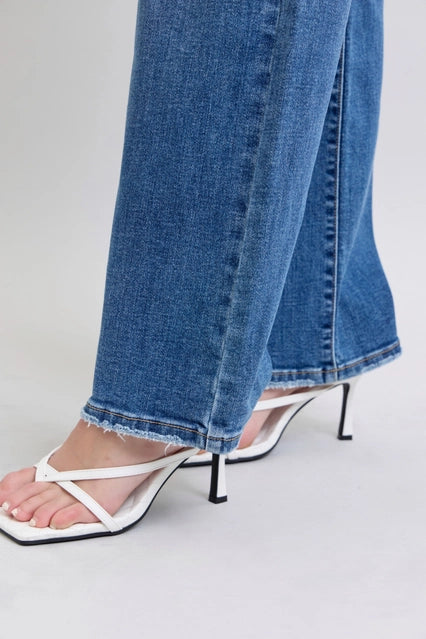 Judy Blue HW Vintage Wash Straight Leg