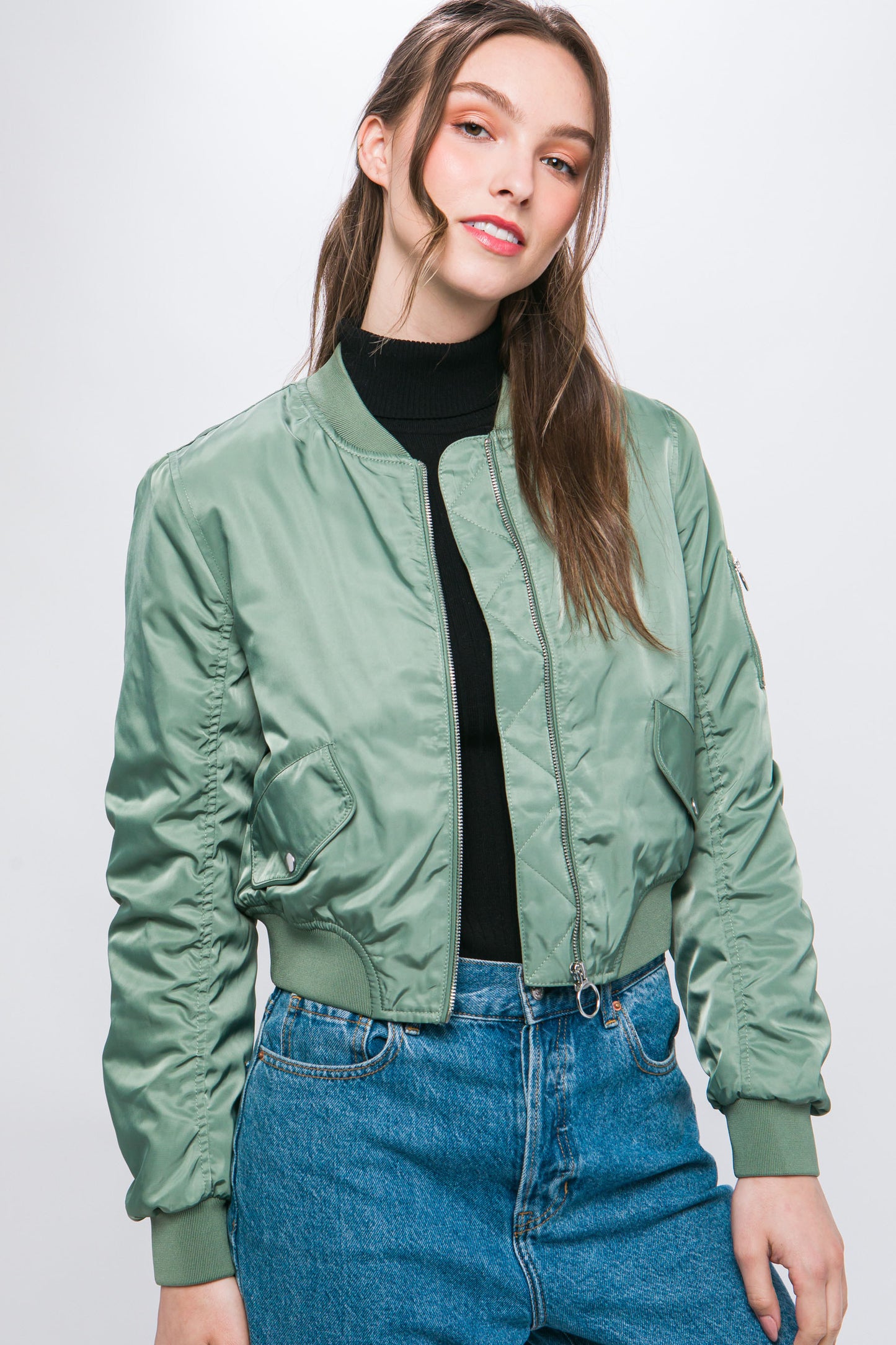 Kato Bomber Jacket-Grass Green