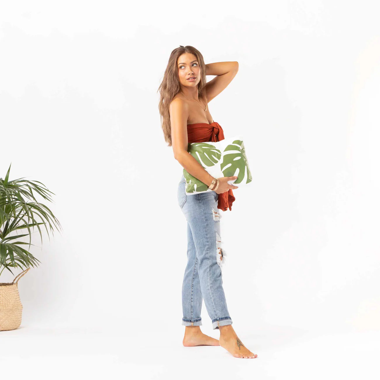 Monstera Max Pouch