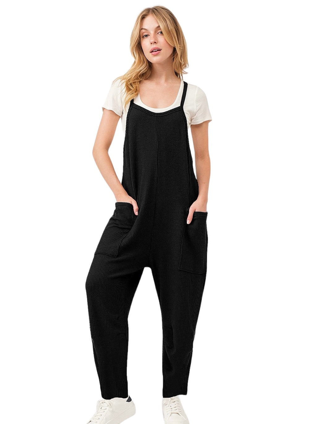 Ribbed Frenchy Jumpsuit