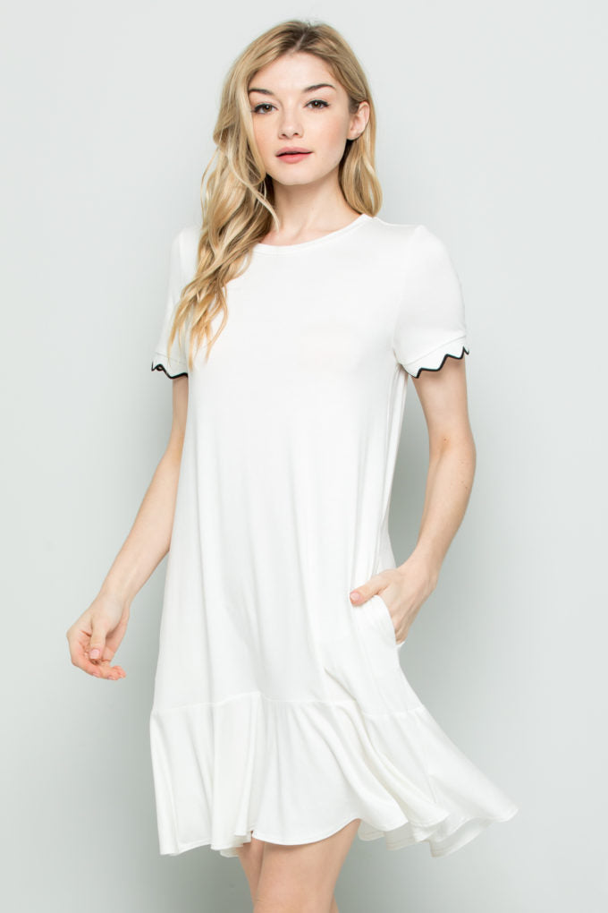Whitney Dress-White