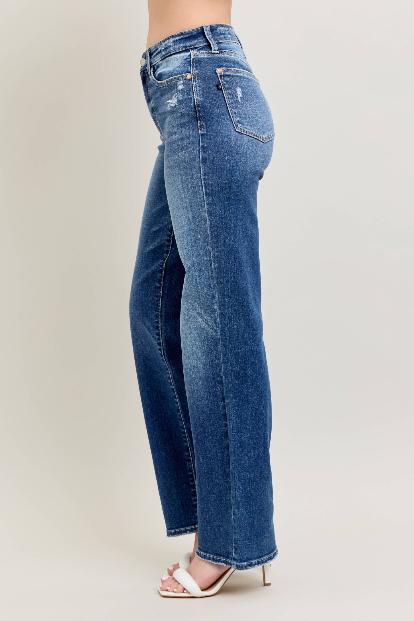 Dark Wash 90's Straight Leg
