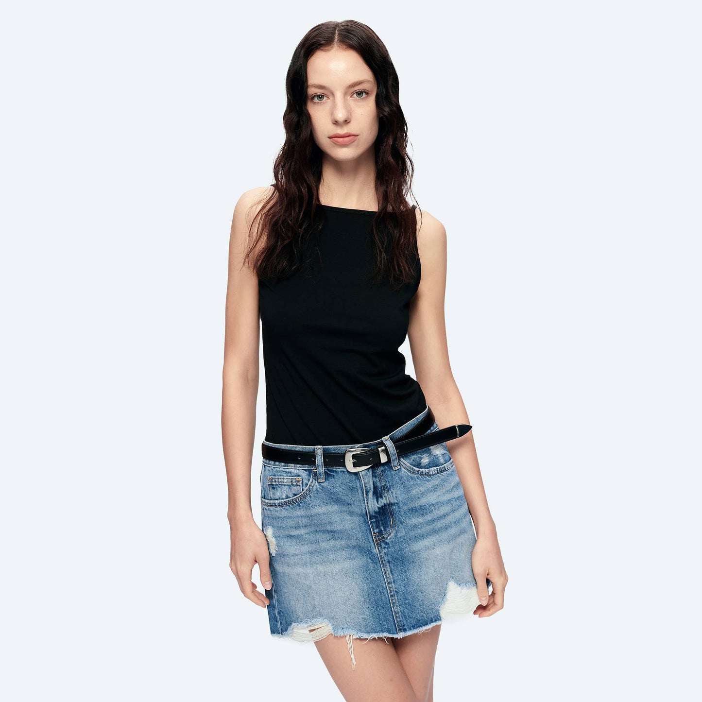 Gloria Denim Mini Skirt