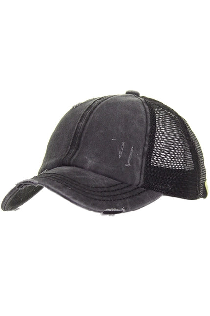 C.C Classic High Ponytail Baseball Cap-All Colors