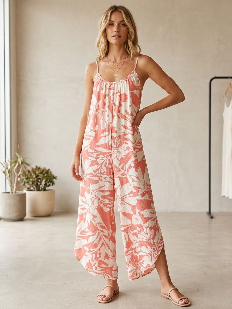 Summer Tropical Jumpsuit
