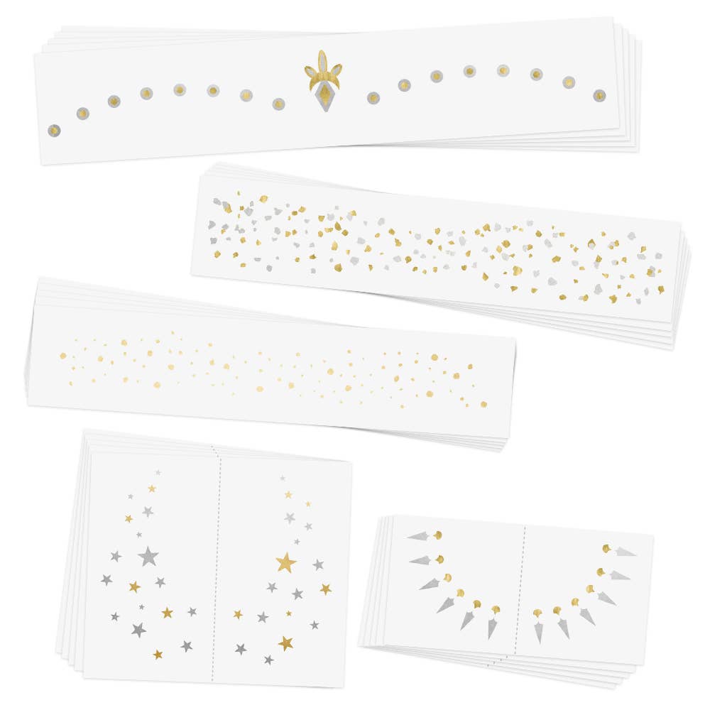 Flashy Faces Variety Set - Temporary Tattoo
