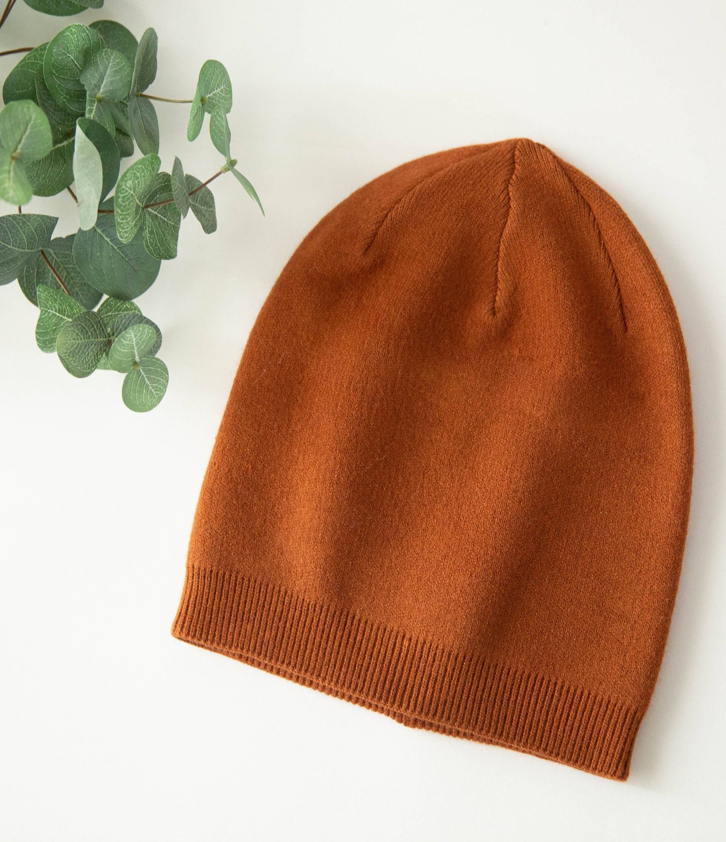 Cashmere Blend Beanie - Copper