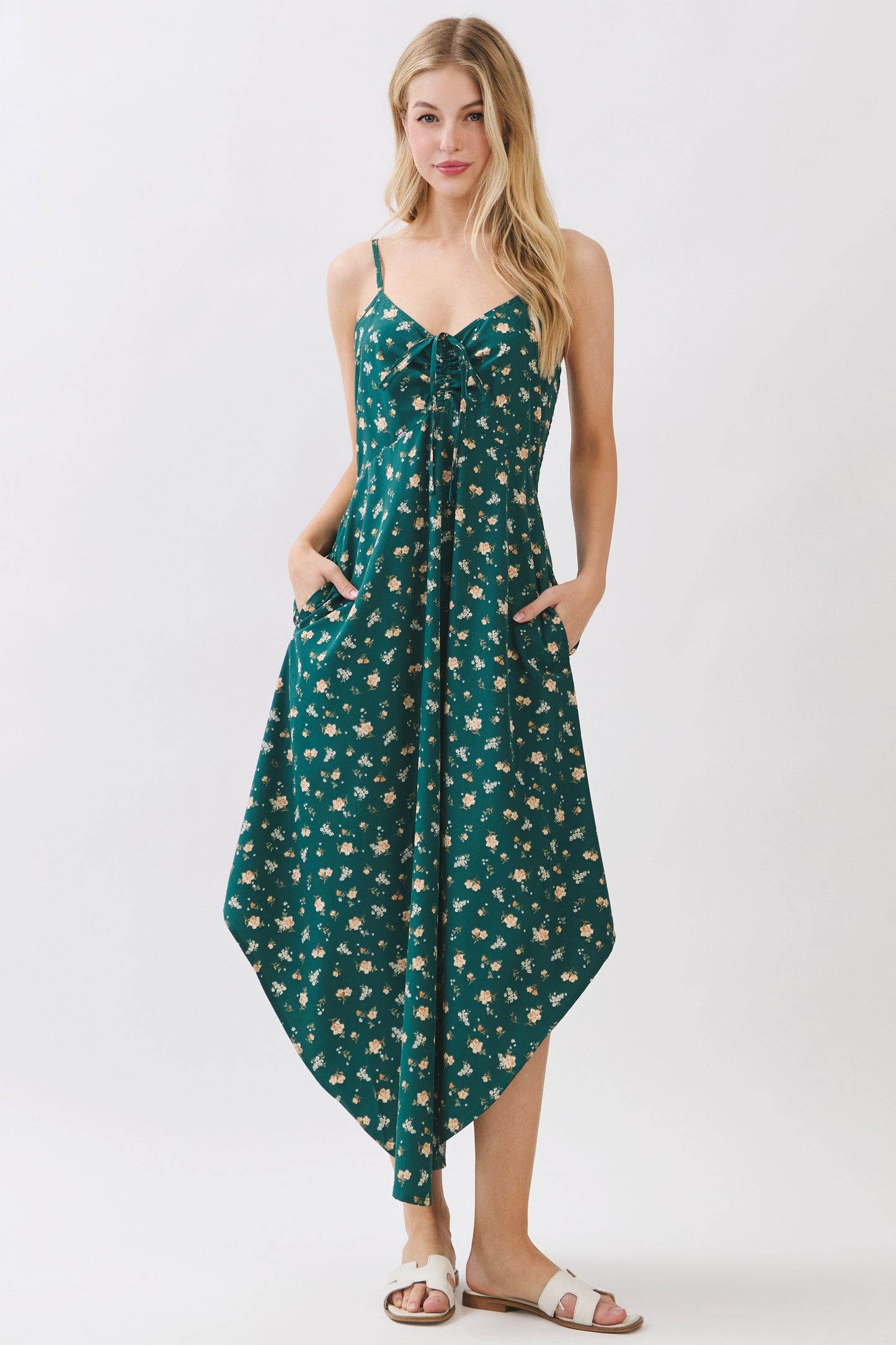 Flower Bud Midi Dress