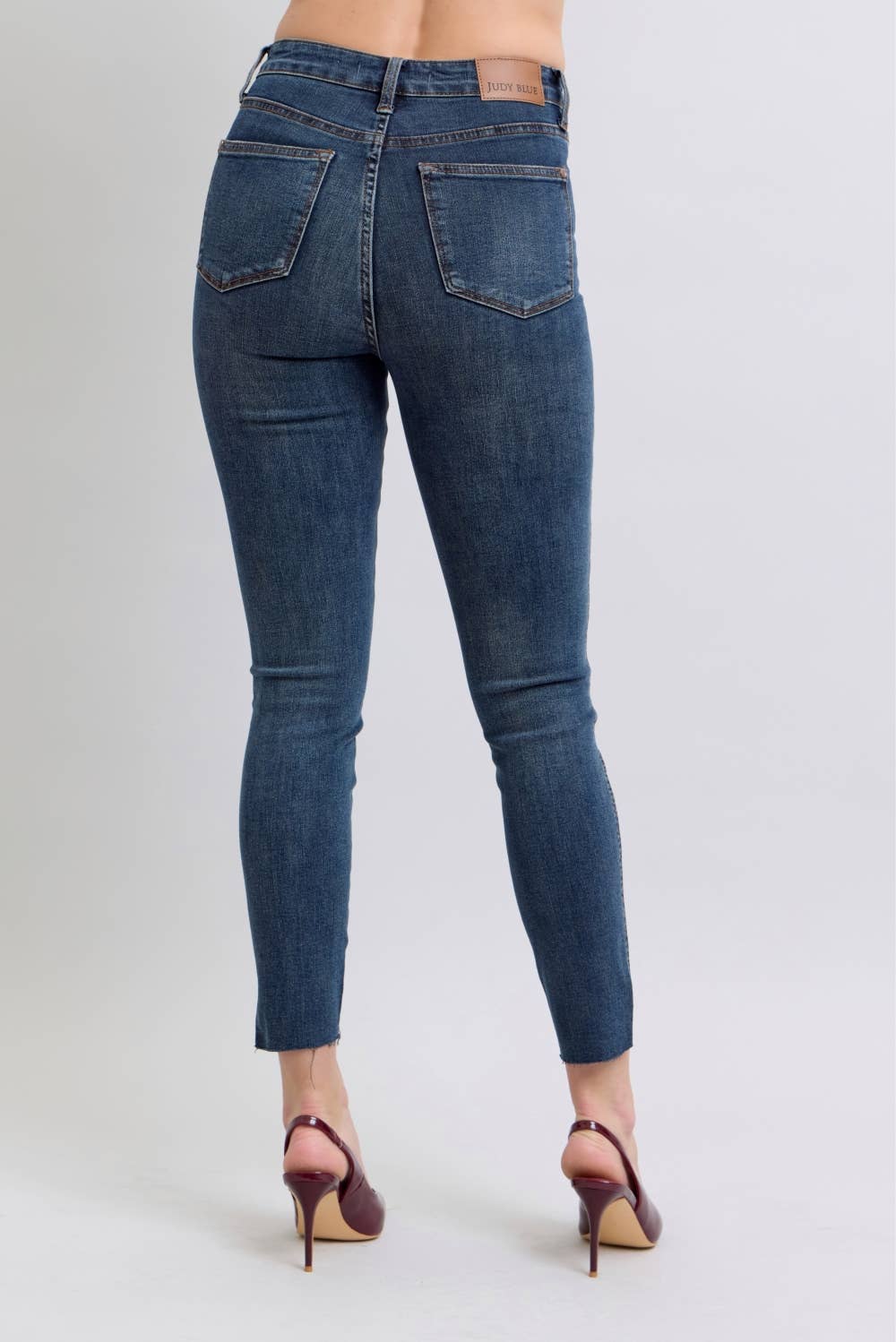 Judy Blue HW Tummy Control Step Hem Skinny