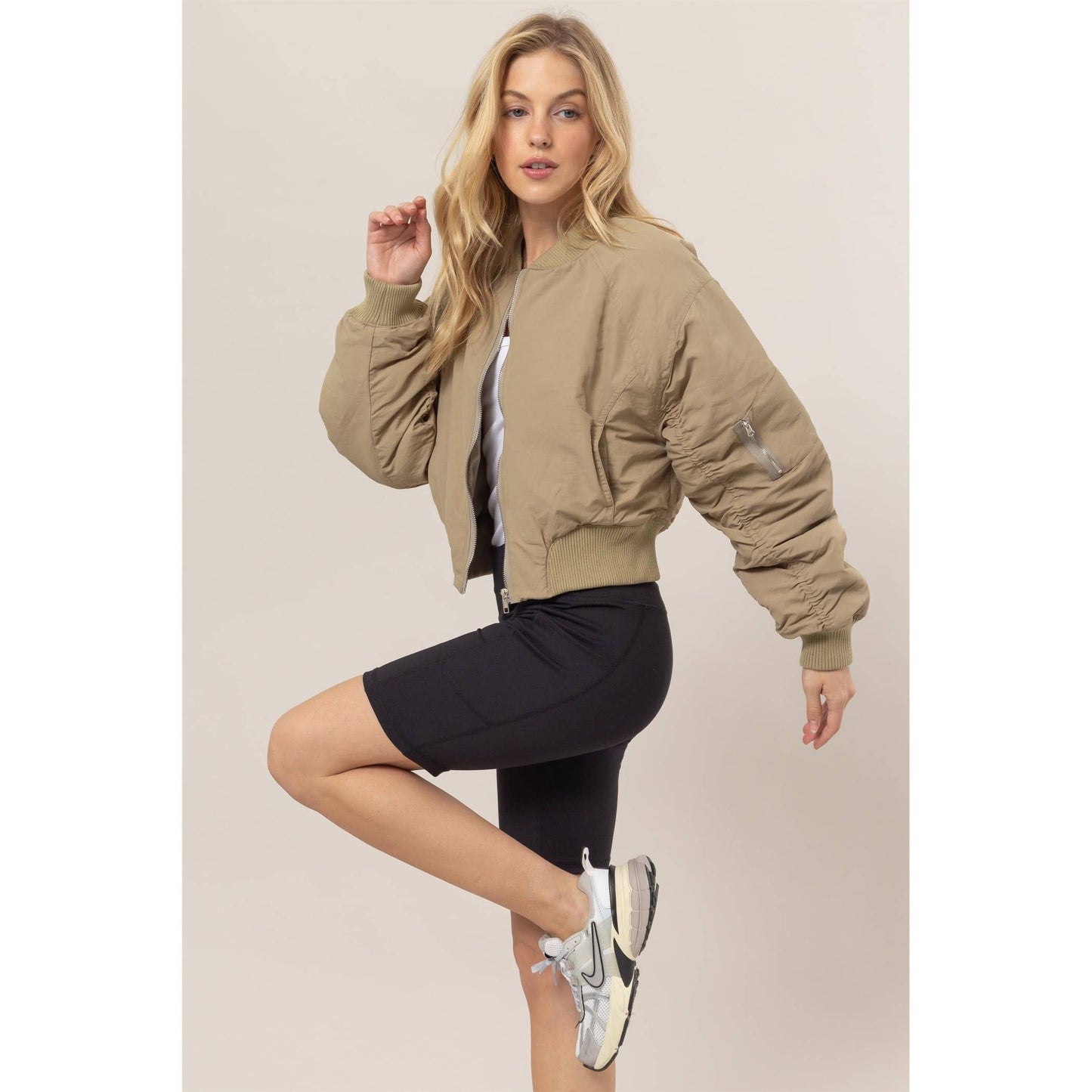 Avery Bomber Puffer Jacket