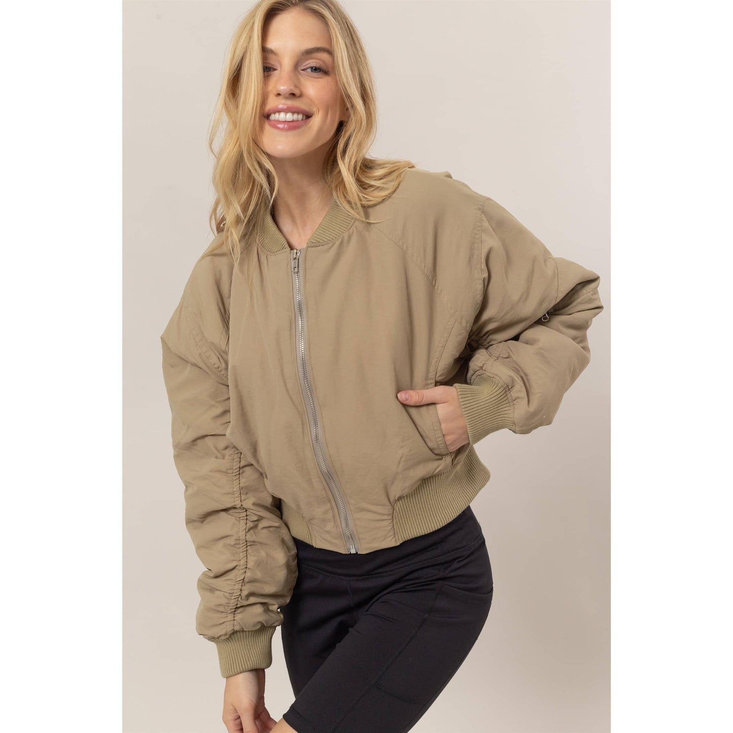 Avery Bomber Puffer Jacket