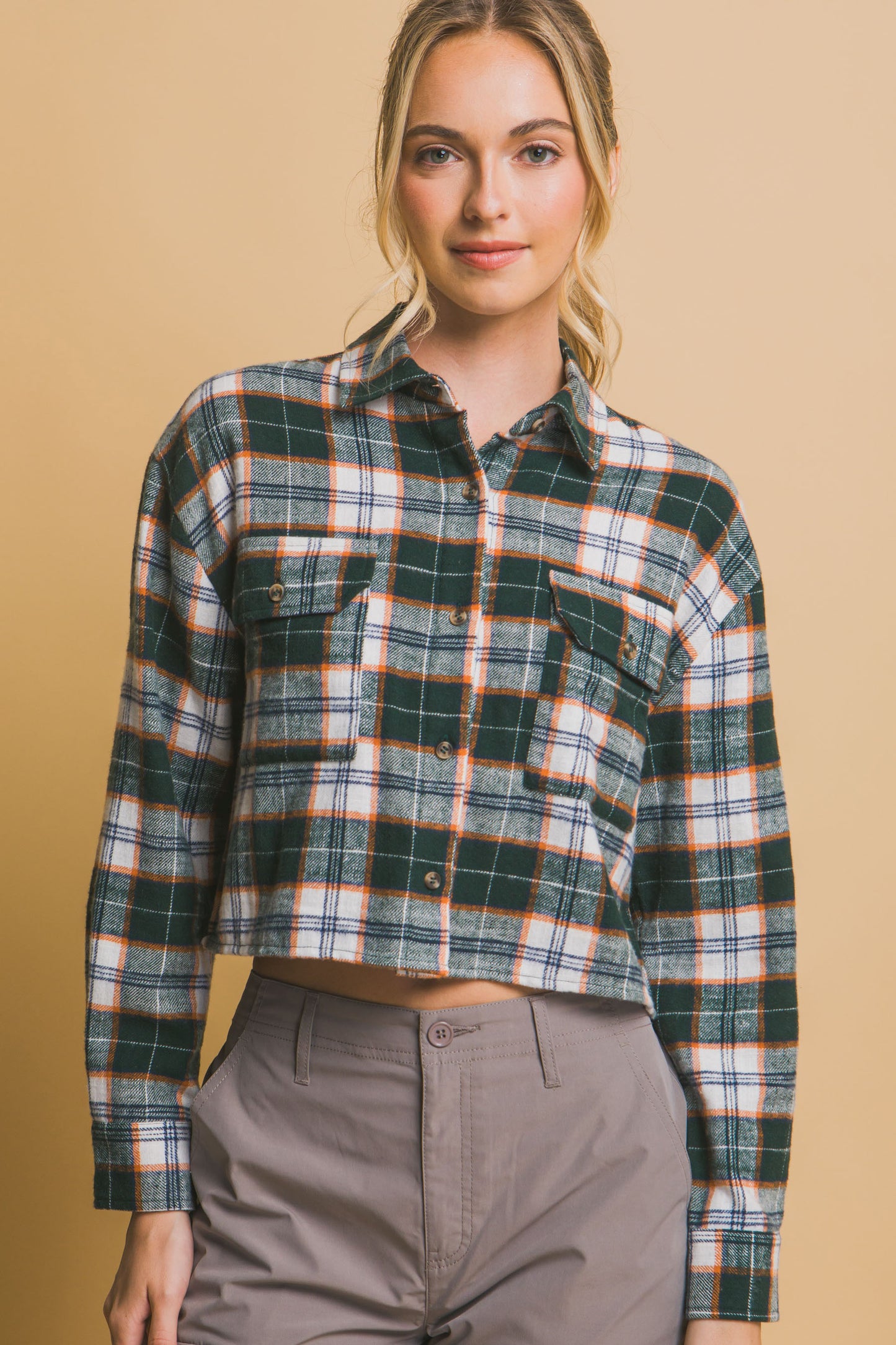 Mercer Plaid Top