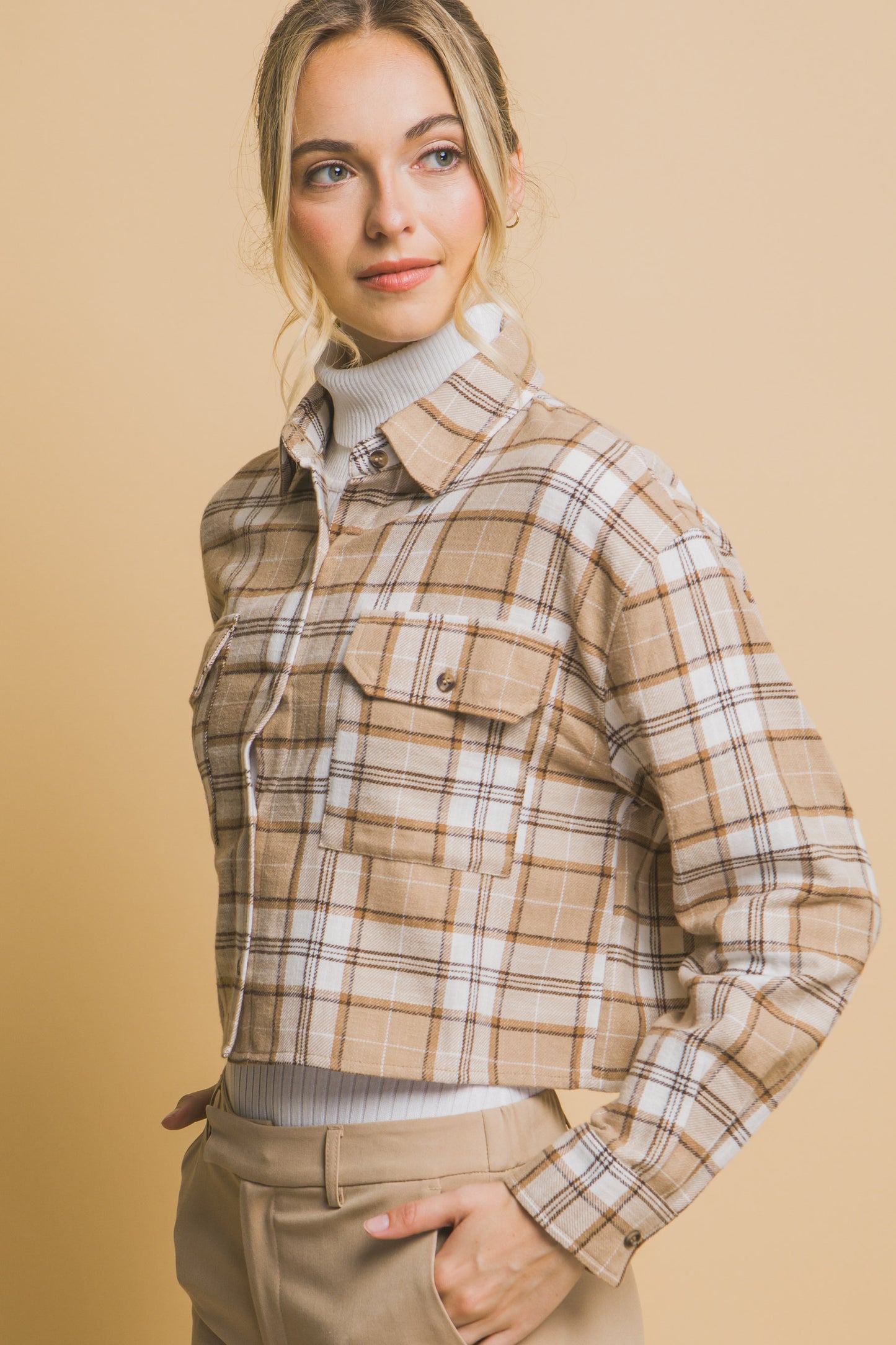 Mercer Plaid Top