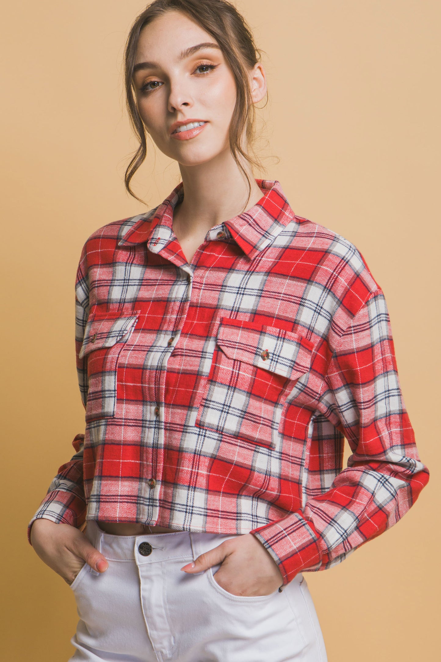 Mercer Plaid Top