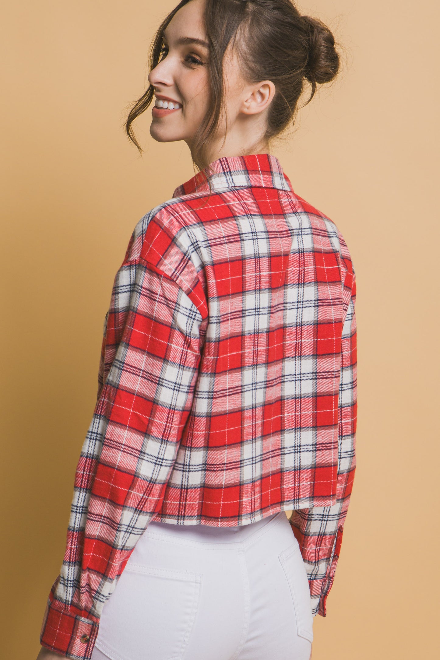 Mercer Plaid Top