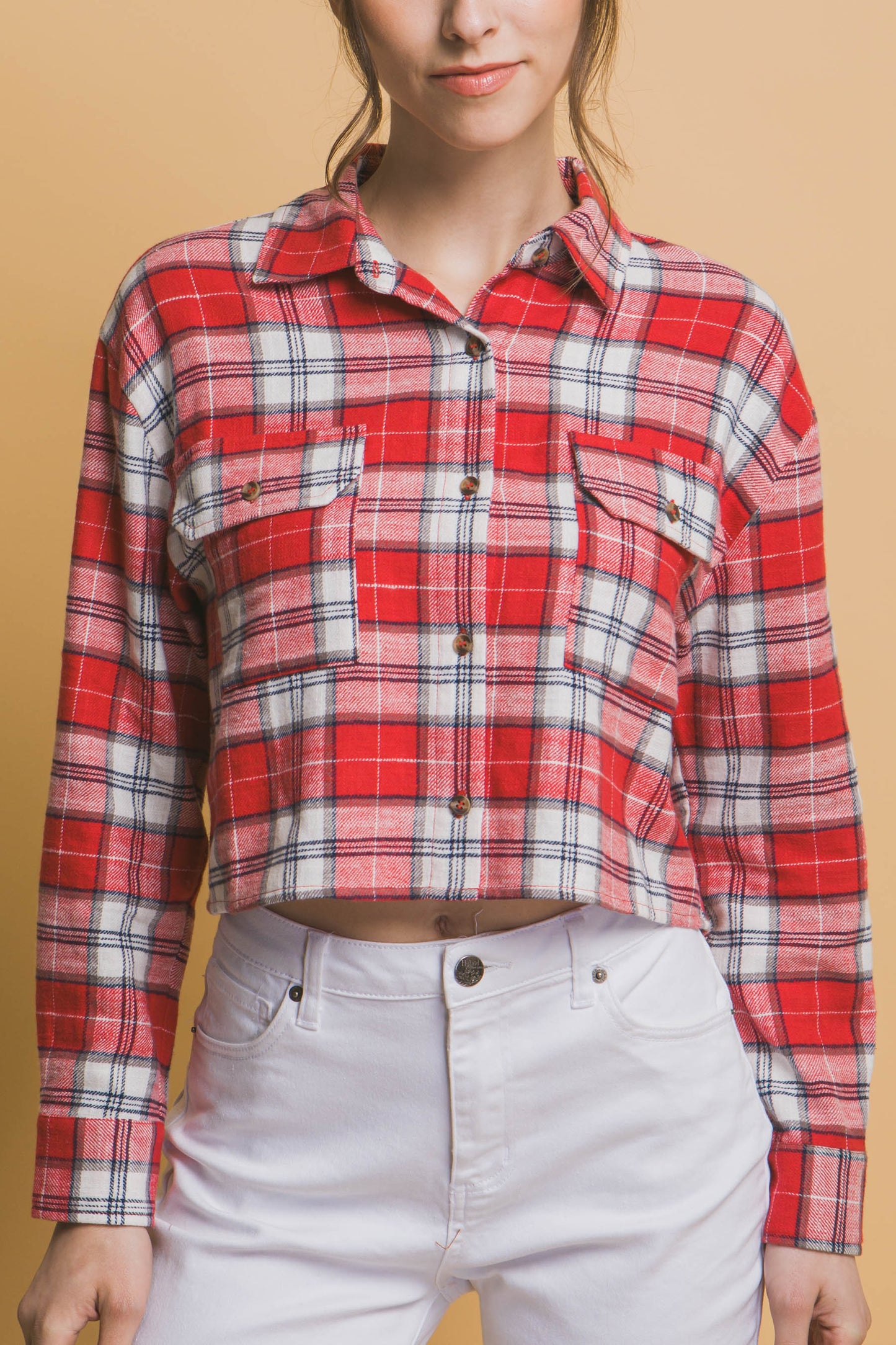 Mercer Plaid Top