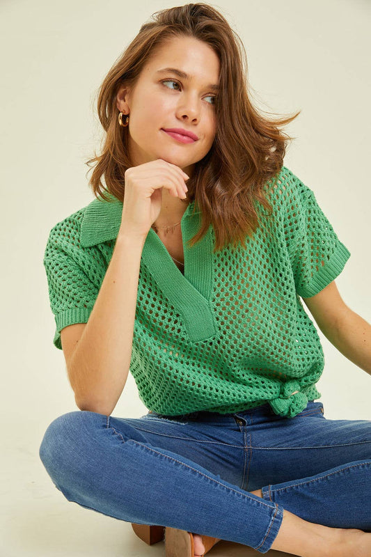 Vibrant Mesh Top