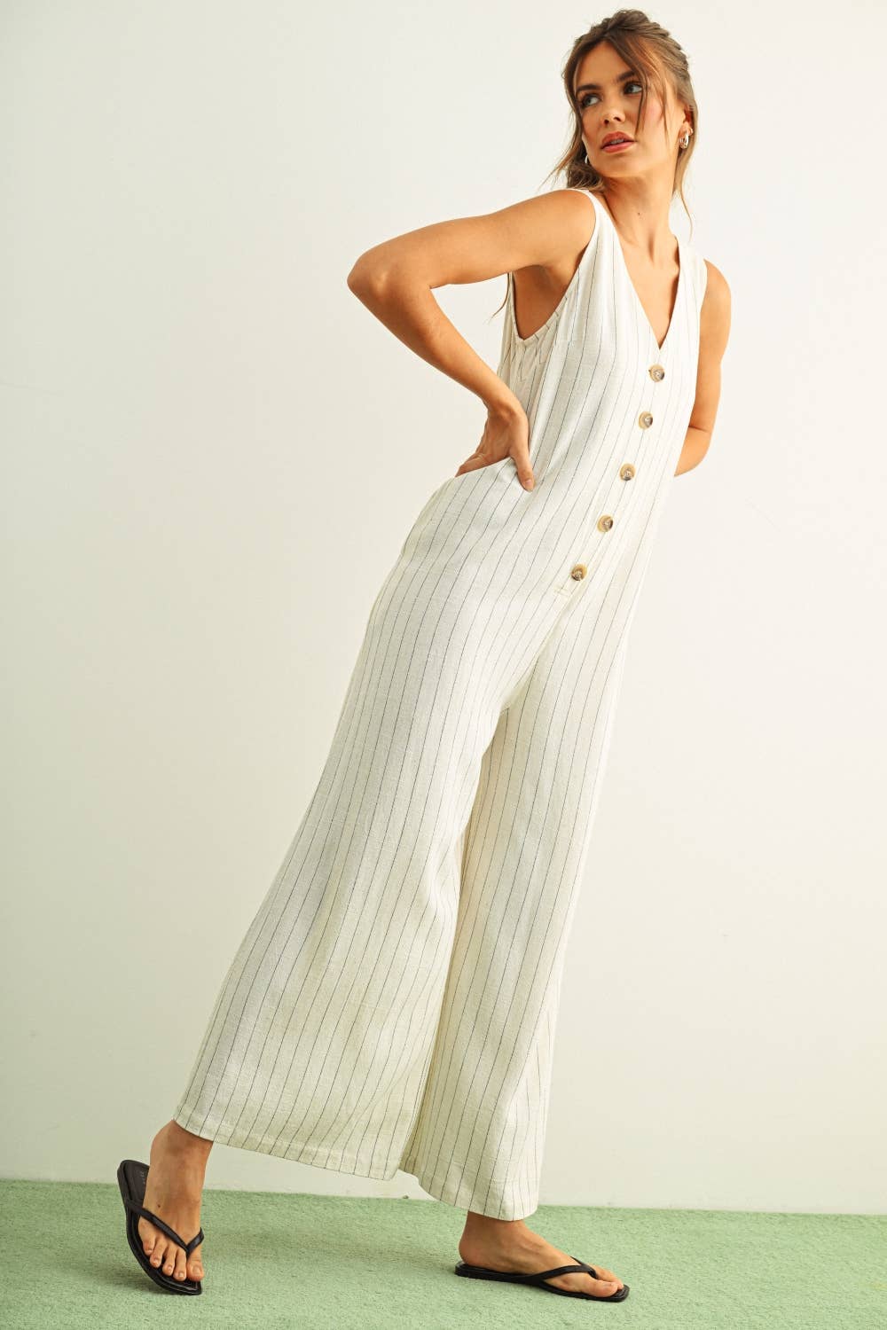 Lorelei Pinstripe Jumpsuit