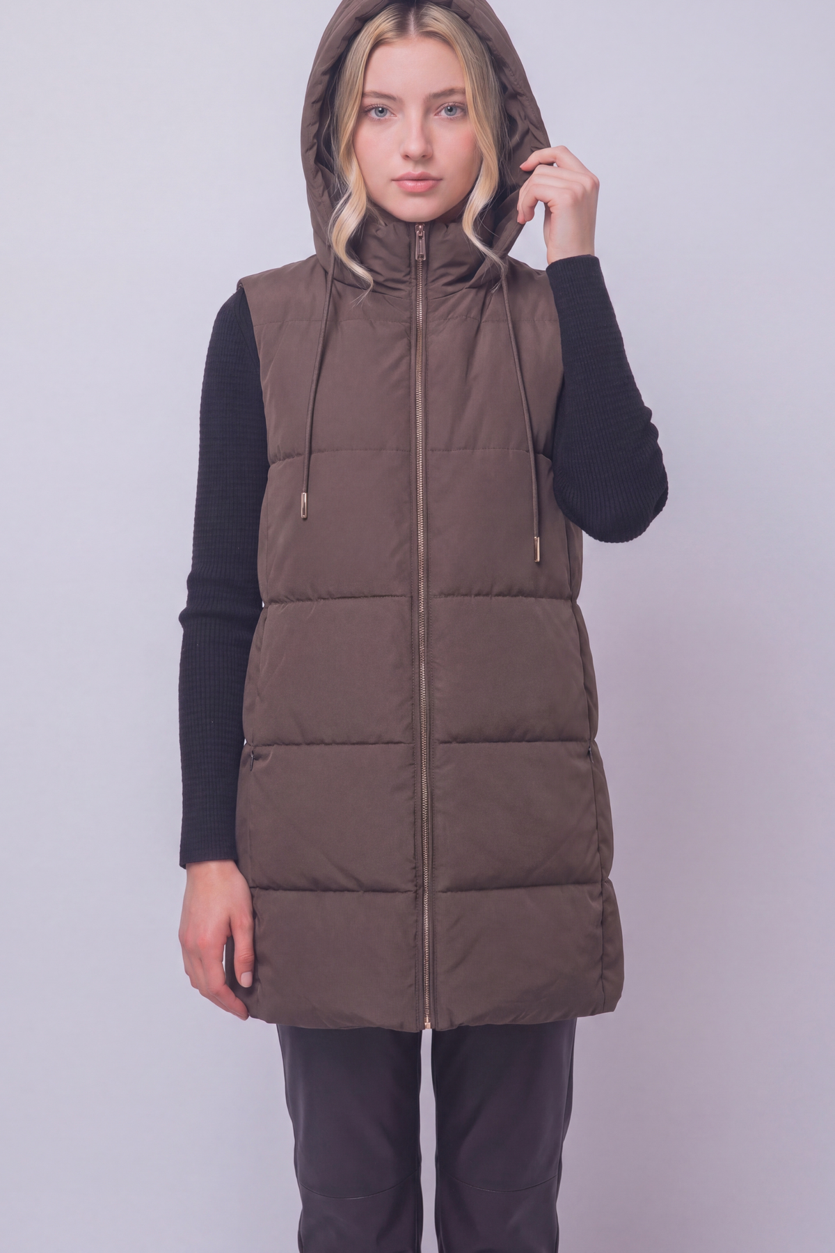 Olivia Long Puffer Vest