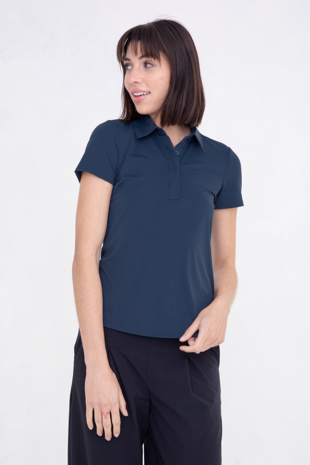 Hole In One Golf Shirt-Navy