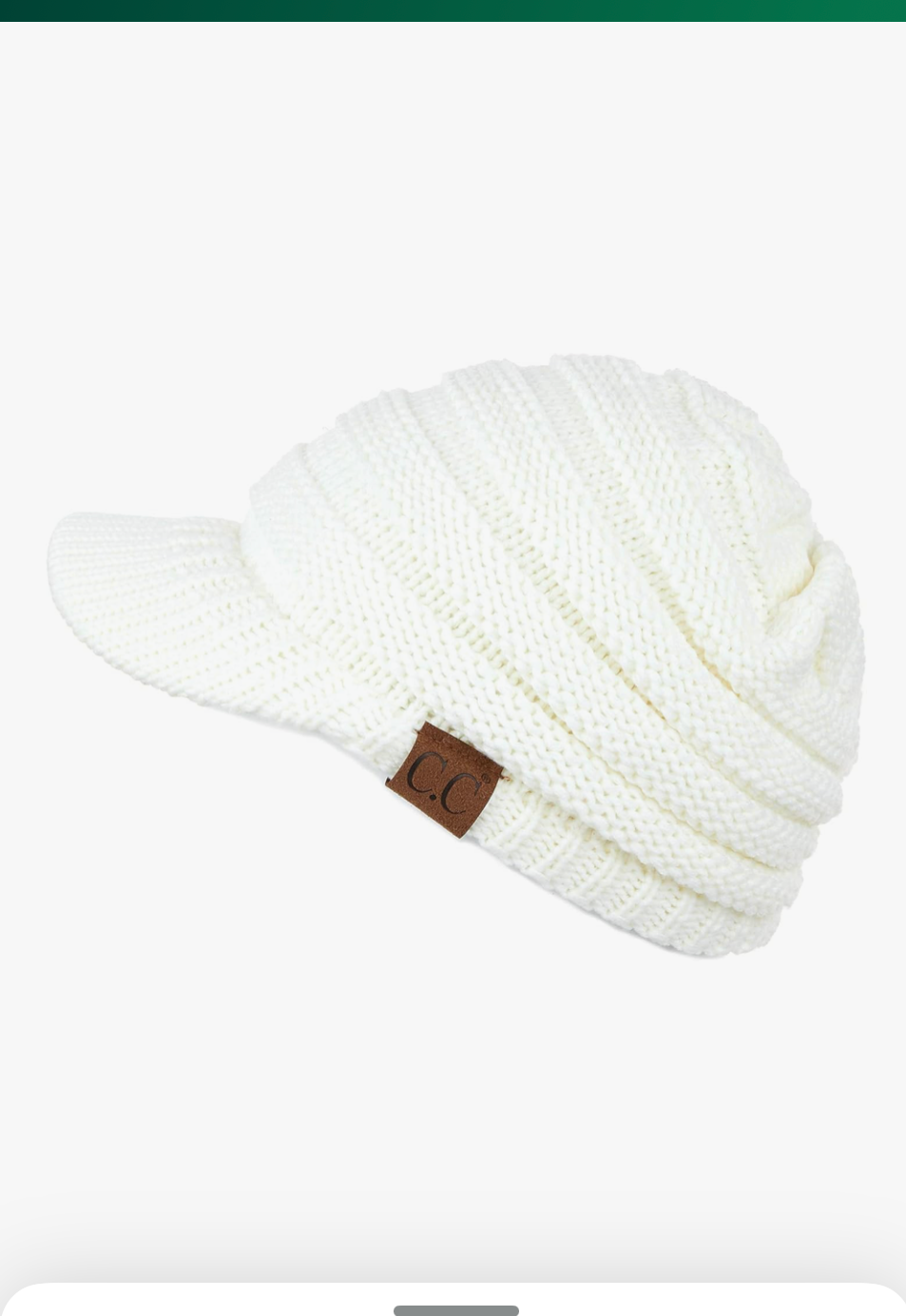 C.C Brim Ribbed Beanie-All Colors