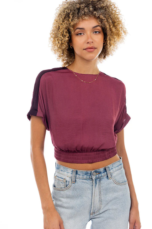 Rose Cropped Blouse