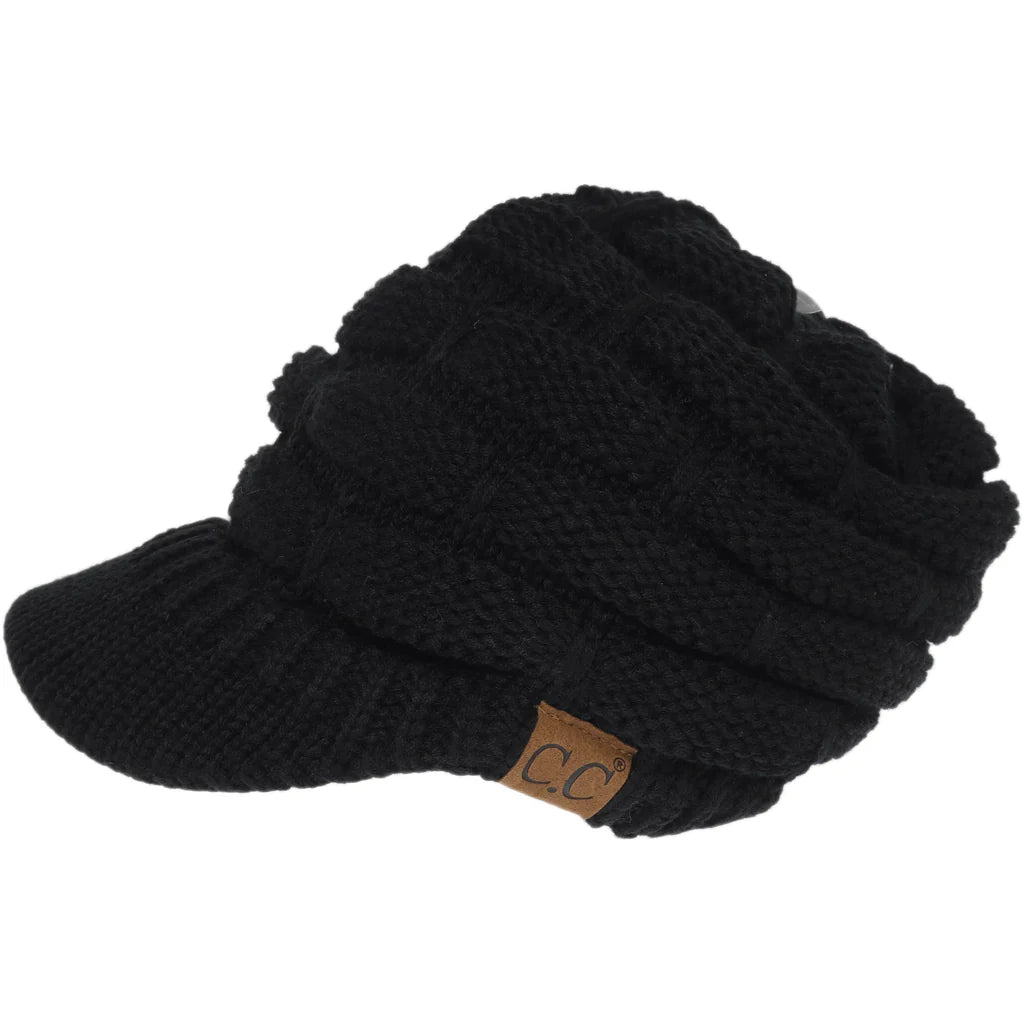 C.C Brim Ribbed Beanie