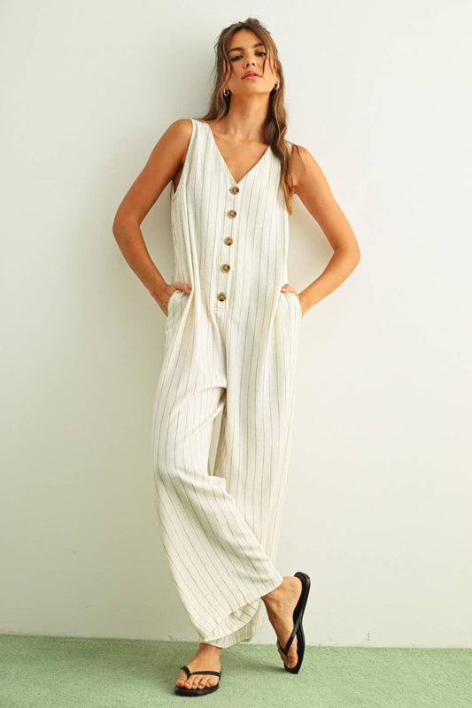 Lorelei Pinstripe Jumpsuit