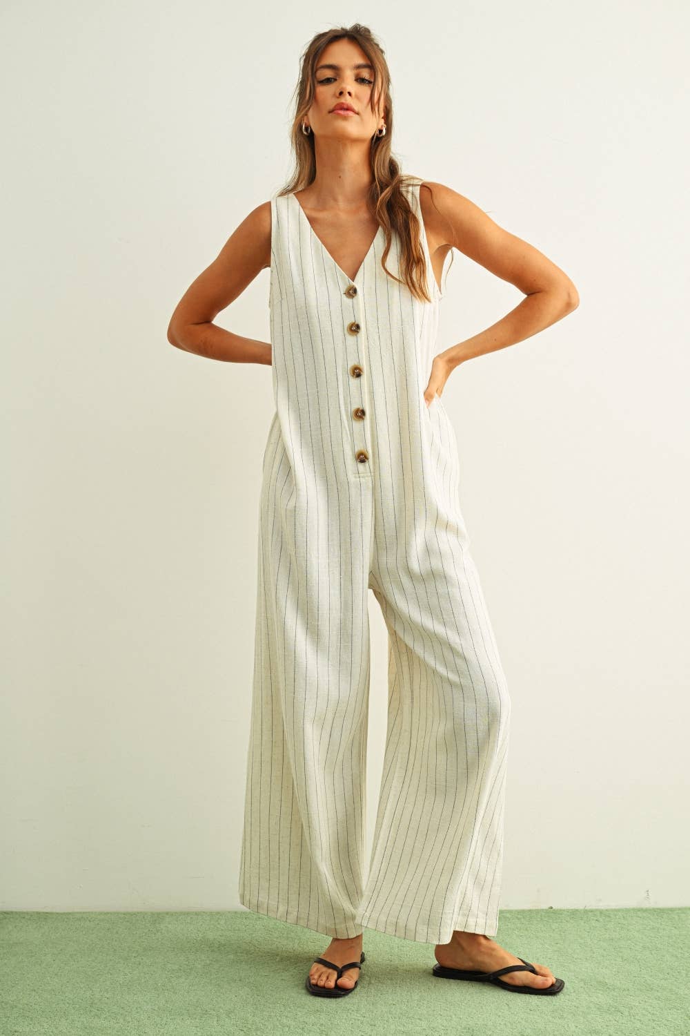 Lorelei Pinstripe Jumpsuit
