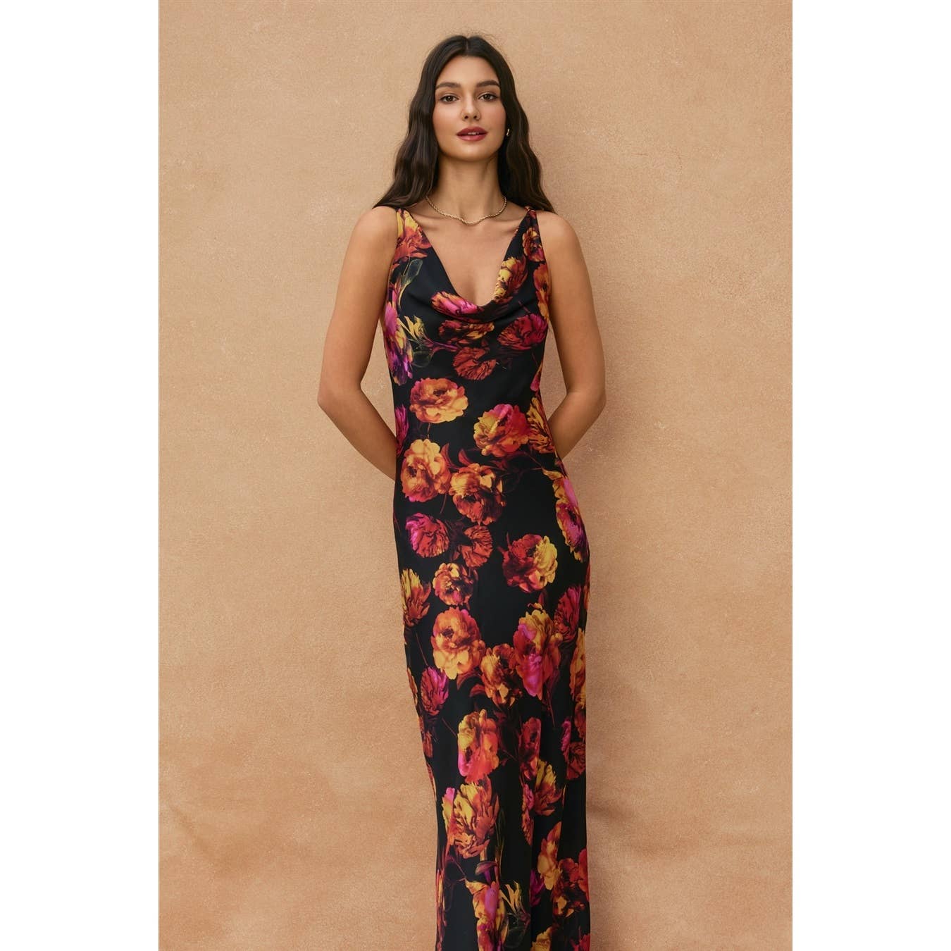 Golden Haze Maxi Dress