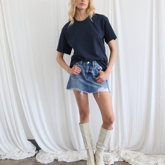 Gloria Denim Mini Skirt