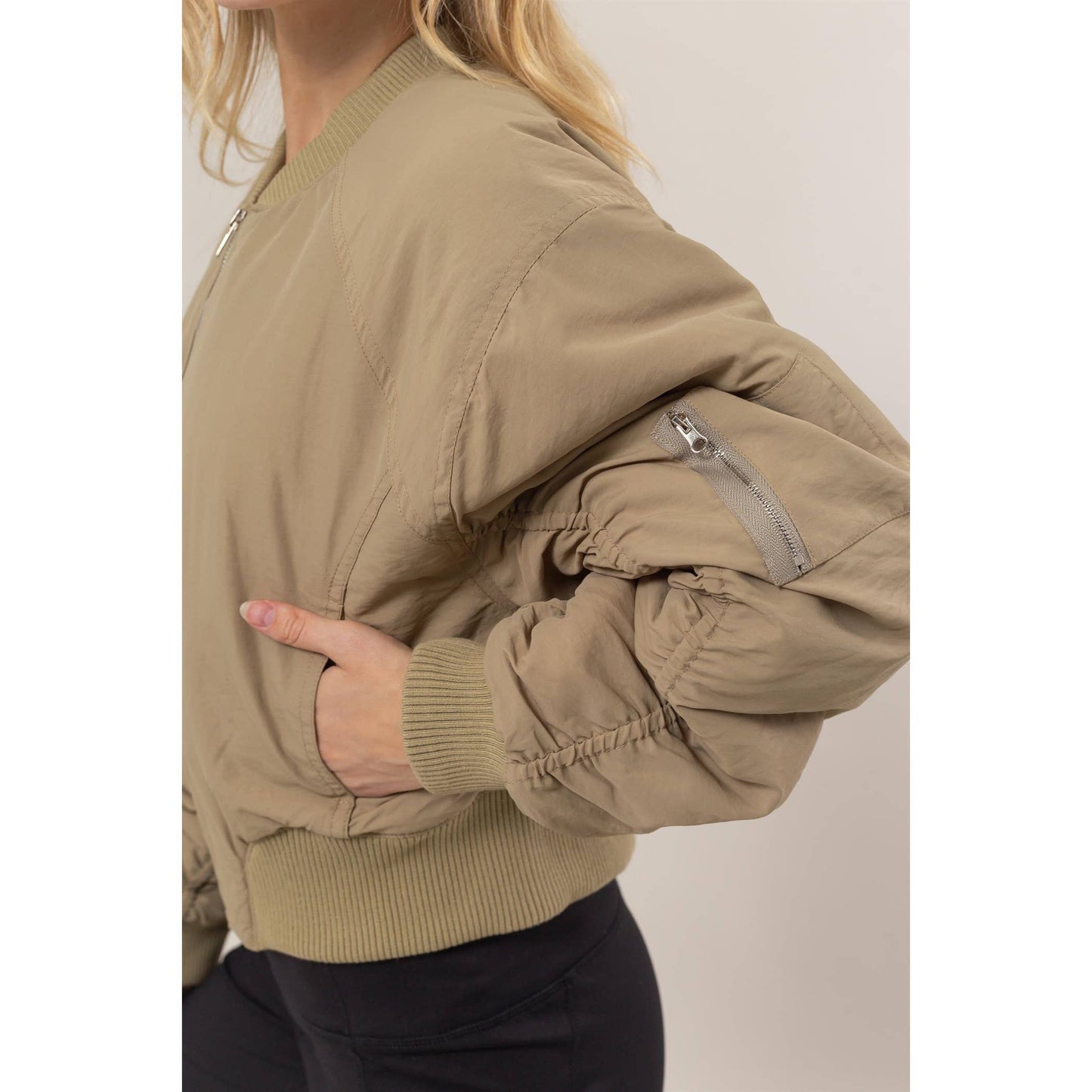 Avery Bomber Puffer Jacket