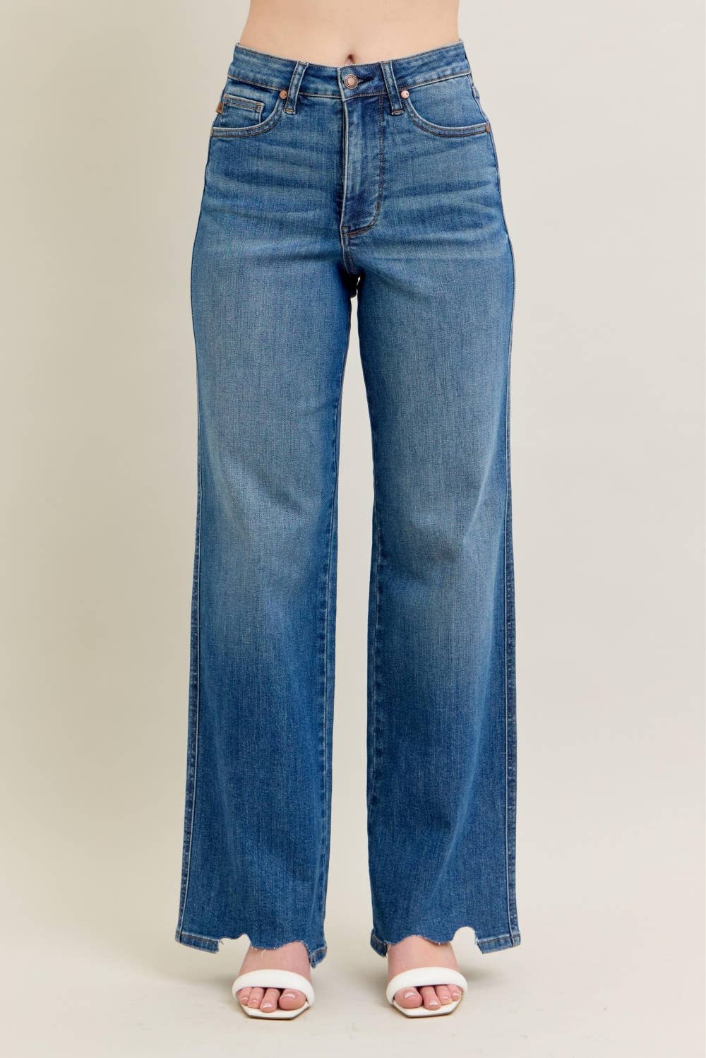 Judy Blue HW Tummy Control  Wide Leg