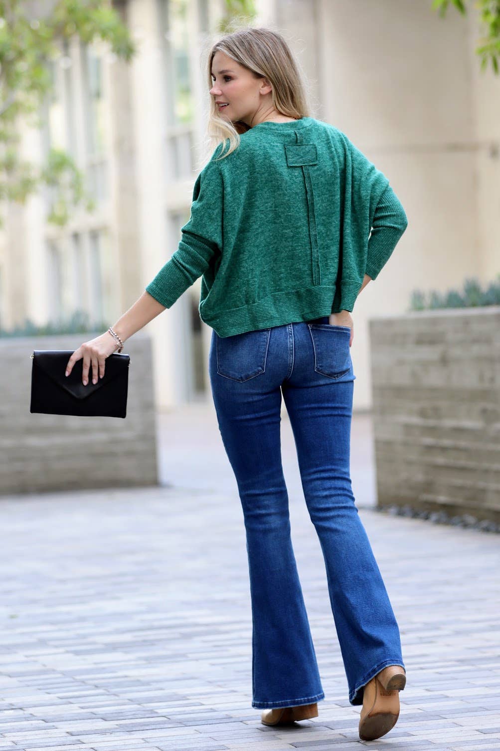 Eliza Sweater- Forest Green