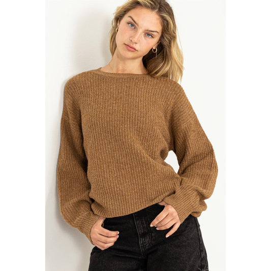 Sunday Afternoon Sweater-Pale Brown