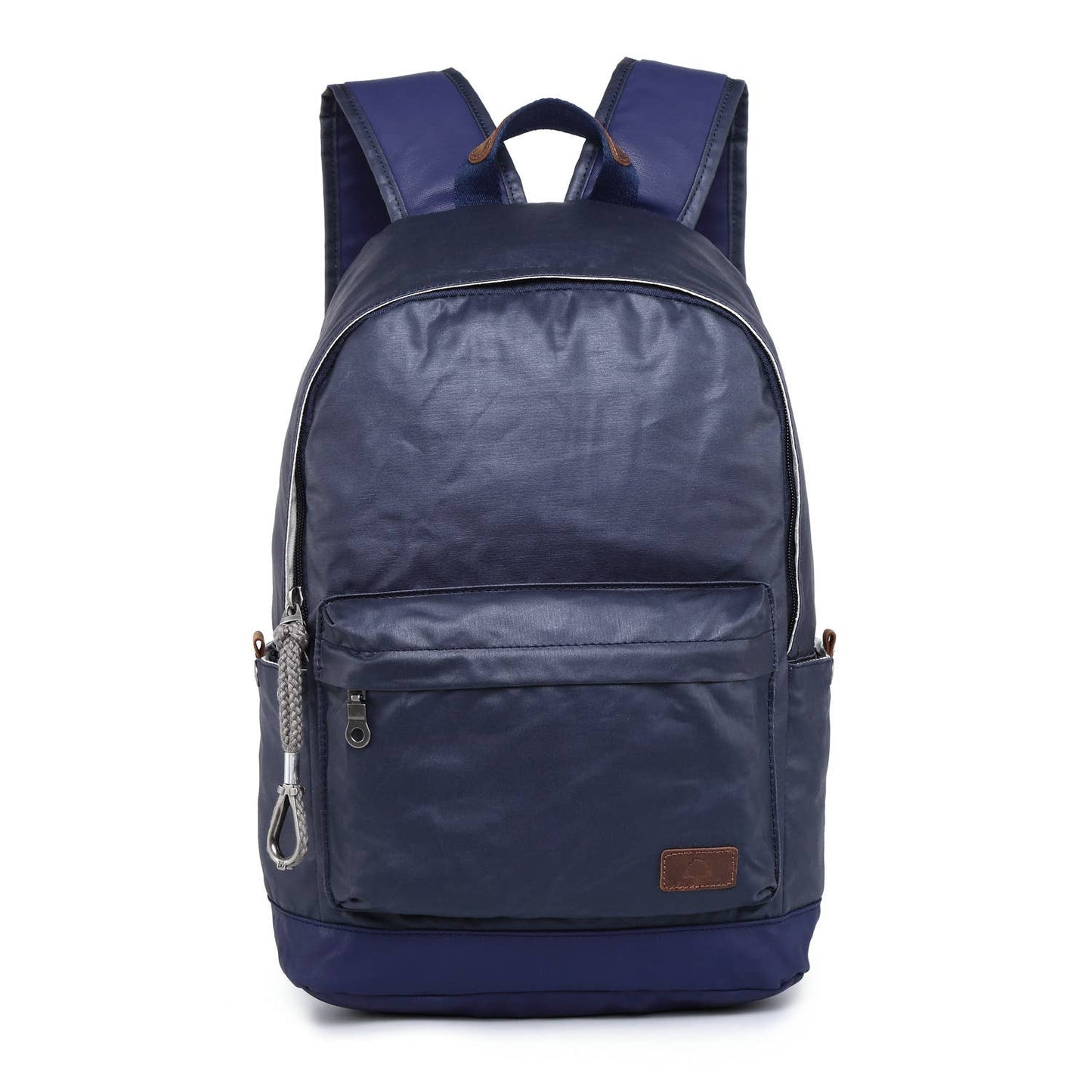Urban Light Leather Backpack - Navy