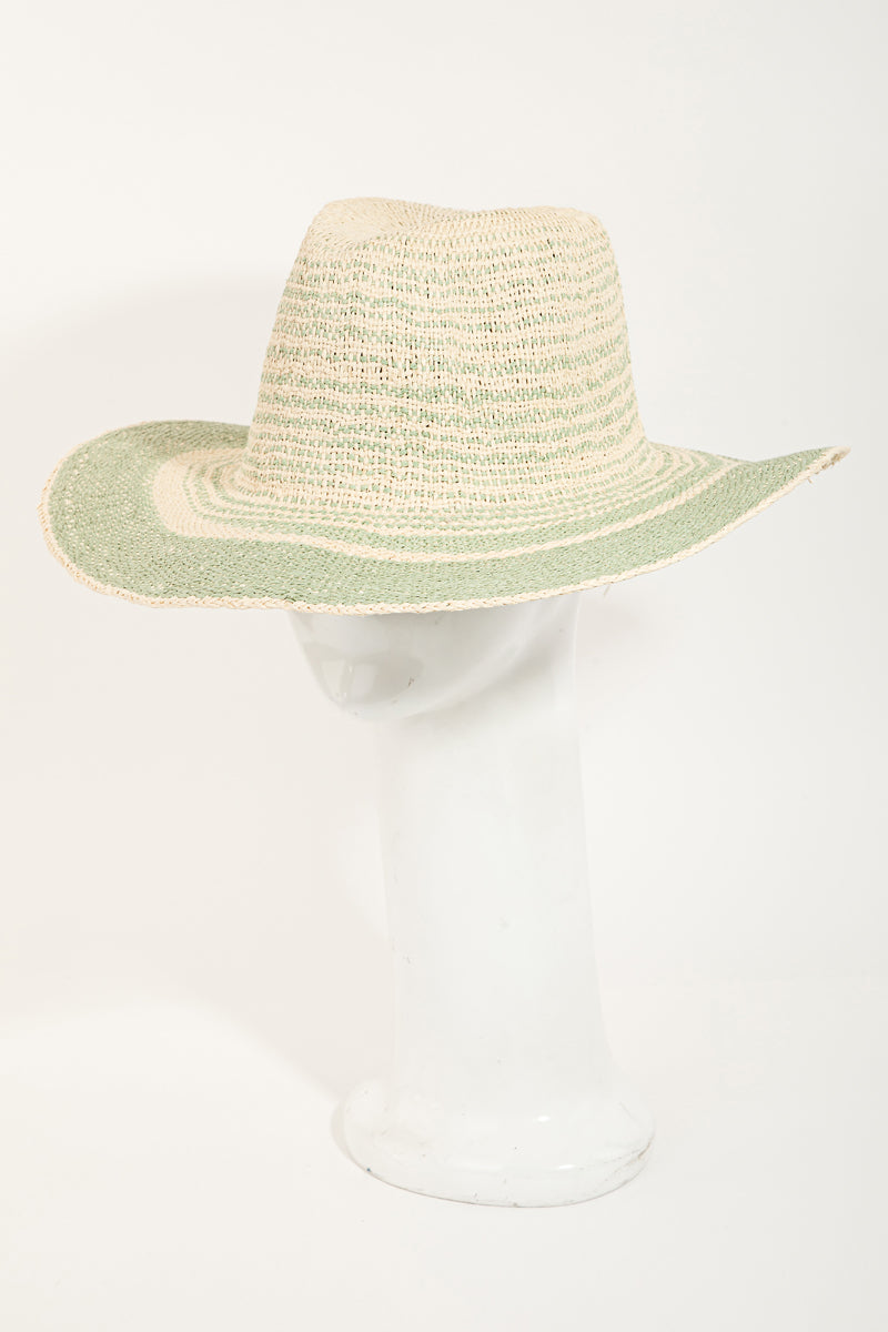 Straw Stripe Sun Hat